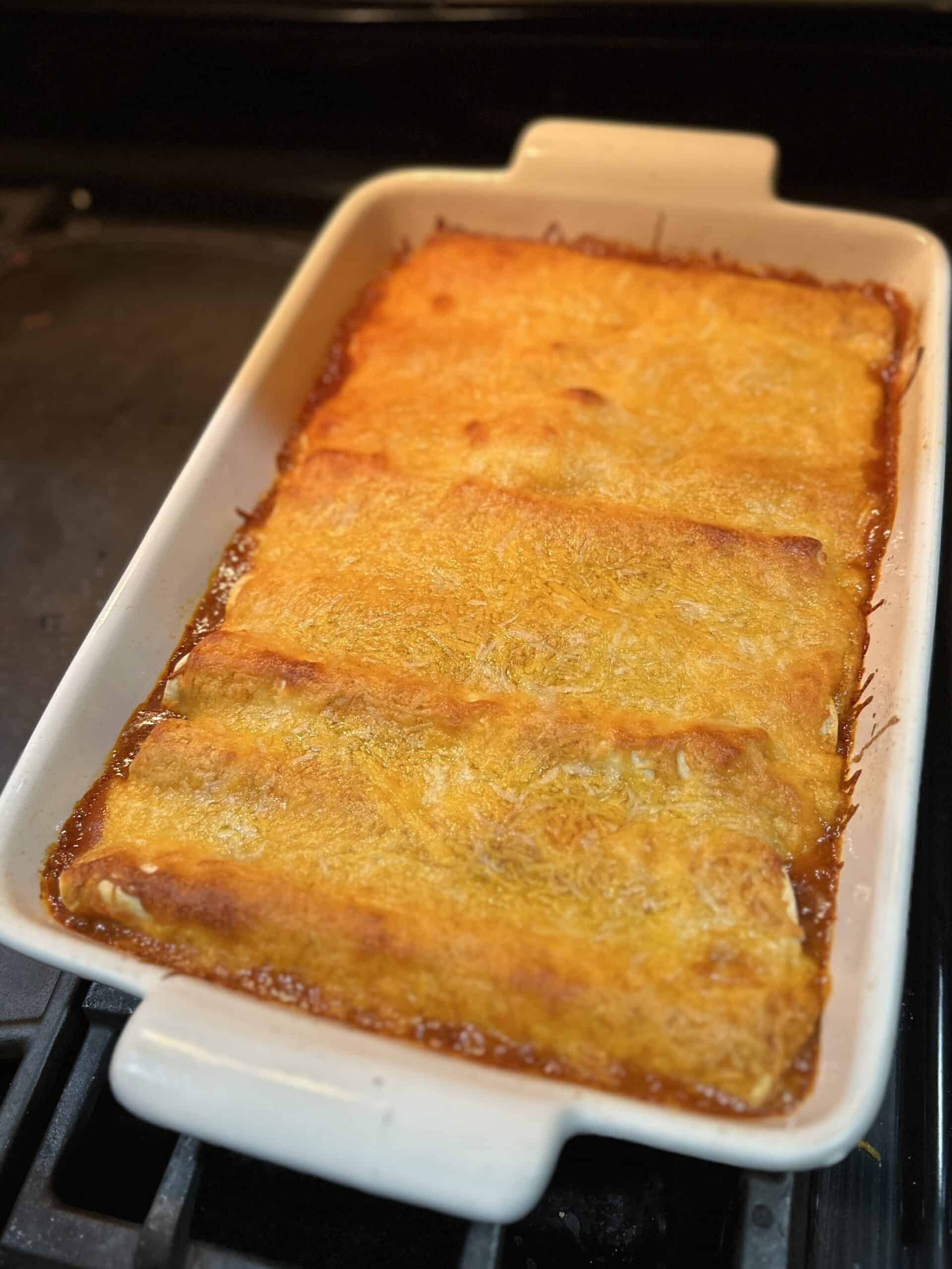 Cheesy Chicken enchiladas