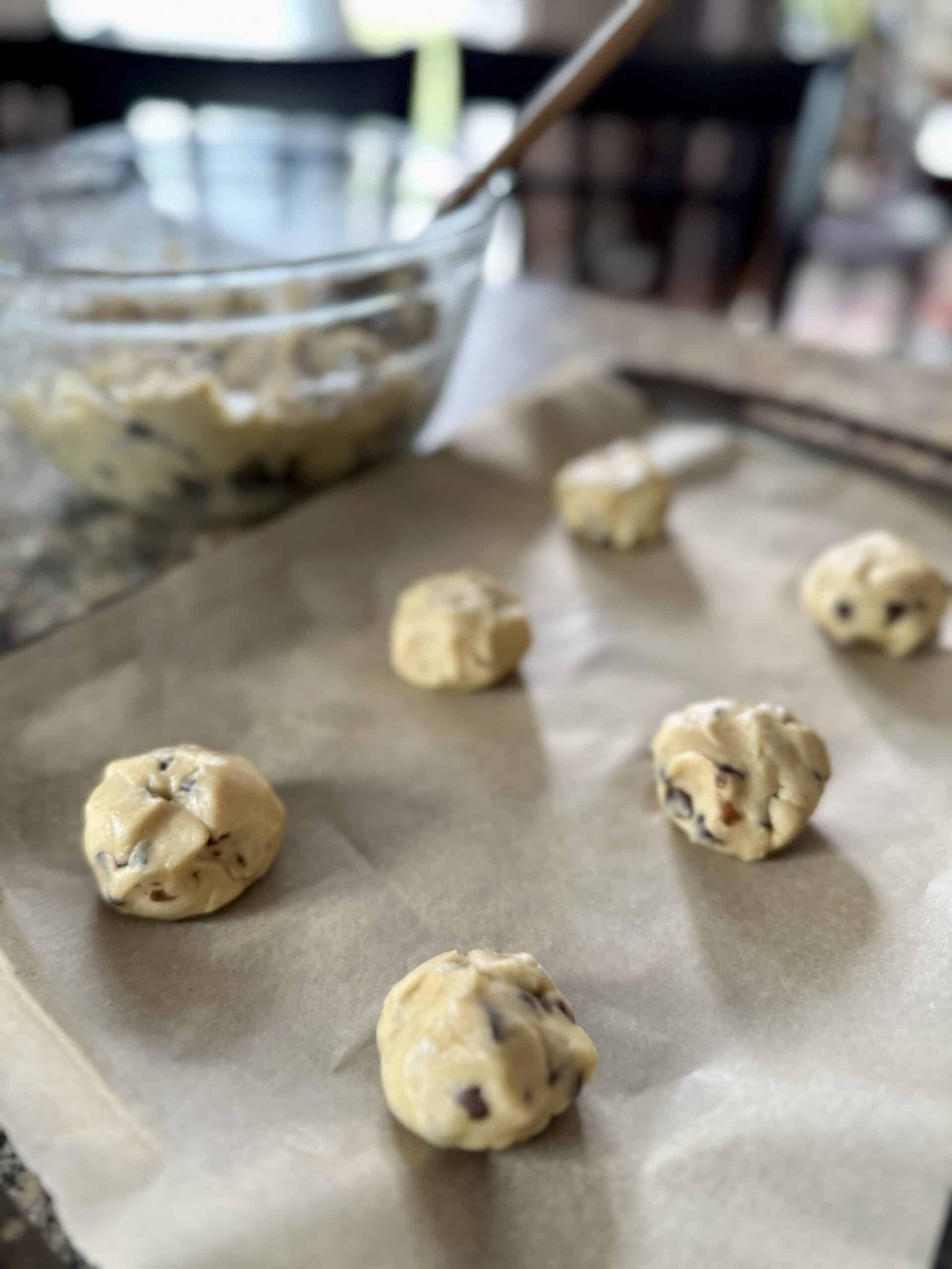 Brookies brownie stuffed cookies recipe - filled chocolate chip cookies