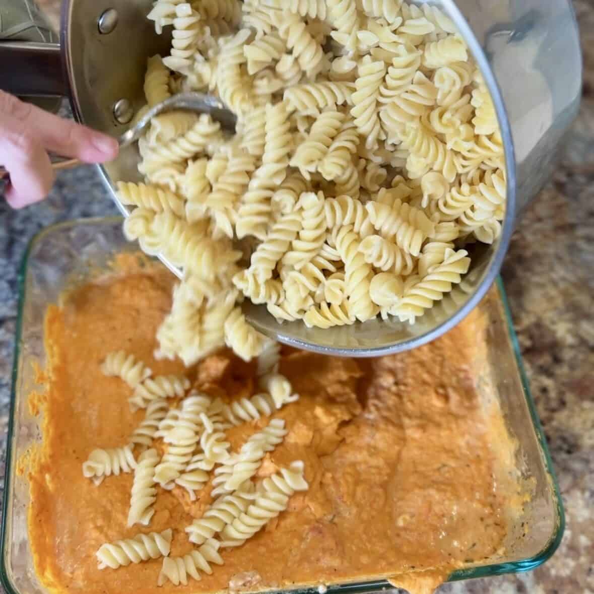 Creamy vegetable pasta recipe