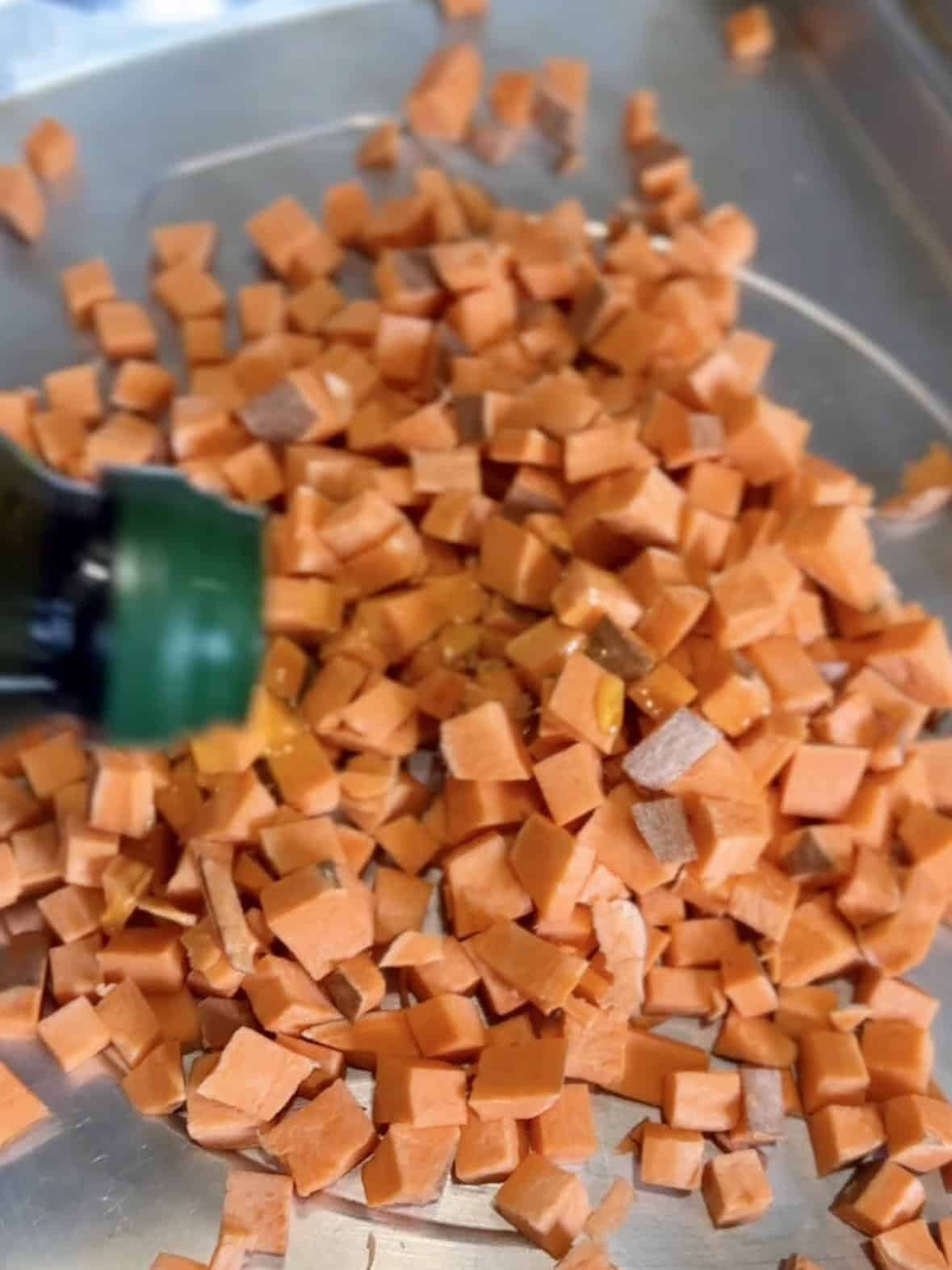 Sweet potato for one pot mexican quinoa salad